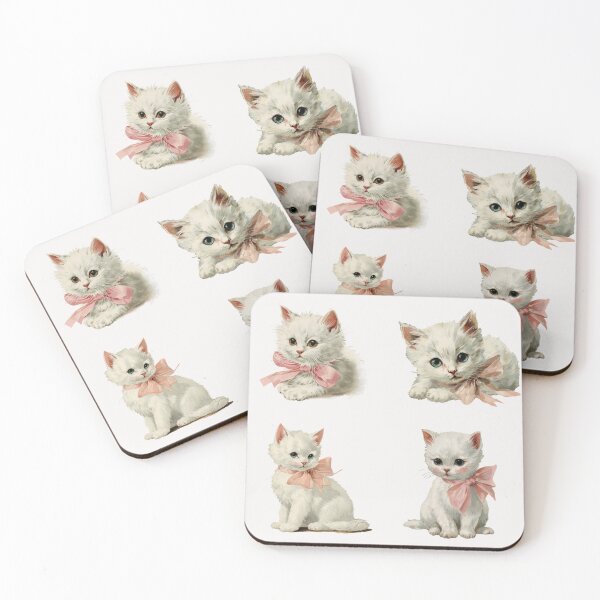 Item preview, Vintage Kittens with pink bows pack designed and sold by MendaciousMina.