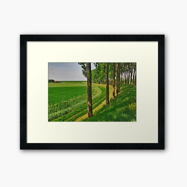 Farmland or water.....? Framed Art Print