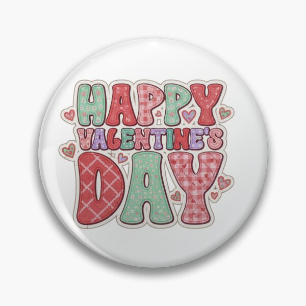 Item preview, Happy Valentine's Day Pink Red Teal Patchwork Pattern designed and sold by ZyVoAli.