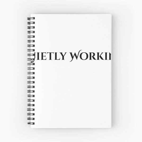 Item preview, Quietly Working – Minimal Motivation Quote Design designed and sold by RICHKIDSSTUDIO.