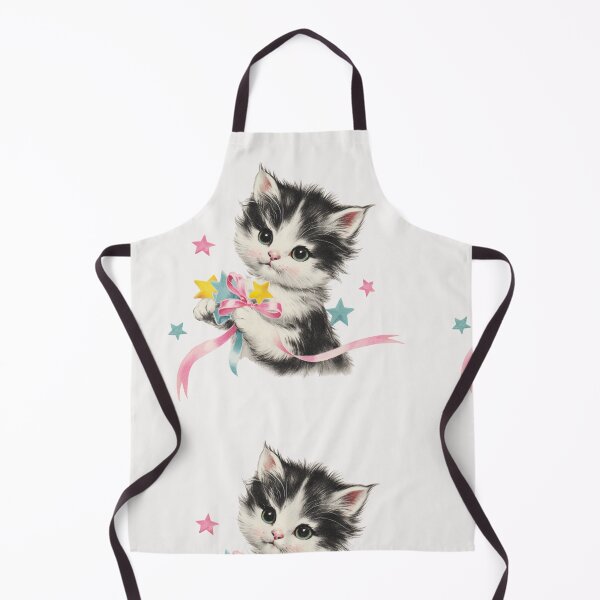 Item preview, Vintage Kitten with bows and stars designed and sold by MendaciousMina.