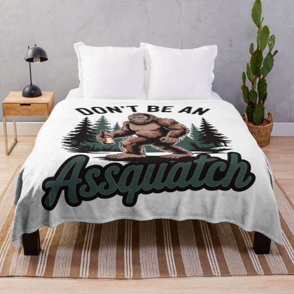 Item preview, Don’t Be an Assquatch – Funny Bigfoot Beer Forest Graphic designed and sold by lganme.