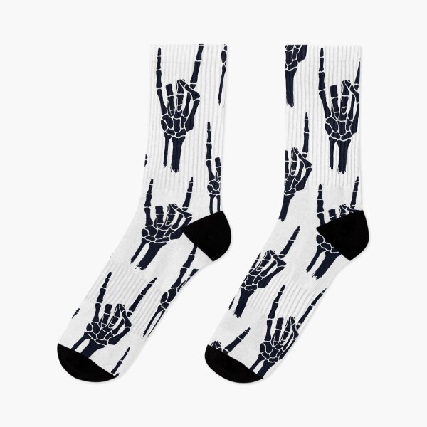 Item preview, Skeleton hand illustration – dark gothic rock art designed and sold by snoWorkshop.
