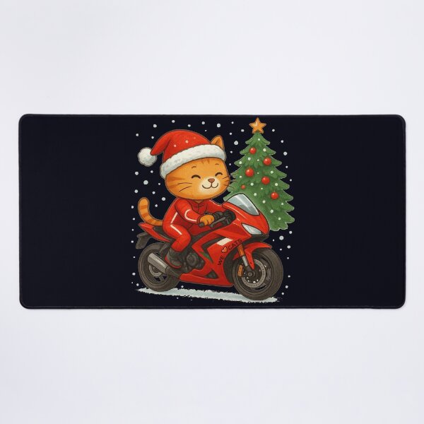 Item preview, Christmas MotoGP Speed Kitty designed and sold by WeLoveCatss.