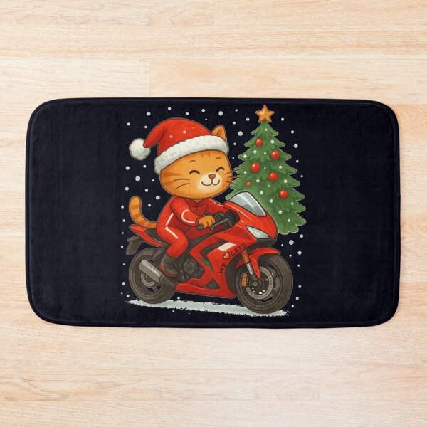 Item preview, Christmas MotoGP Speed Kitty designed and sold by WeLoveCatss.