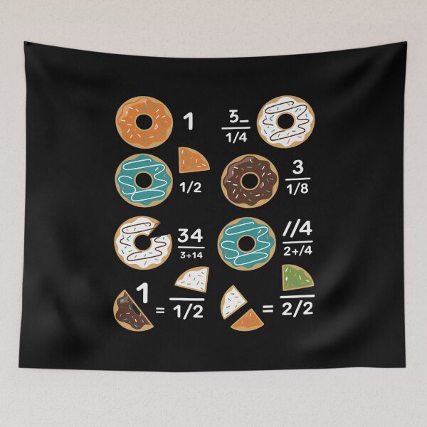 Item preview, Donut Fraction Math Teachers Back To School Educational  designed and sold by CombatTask.