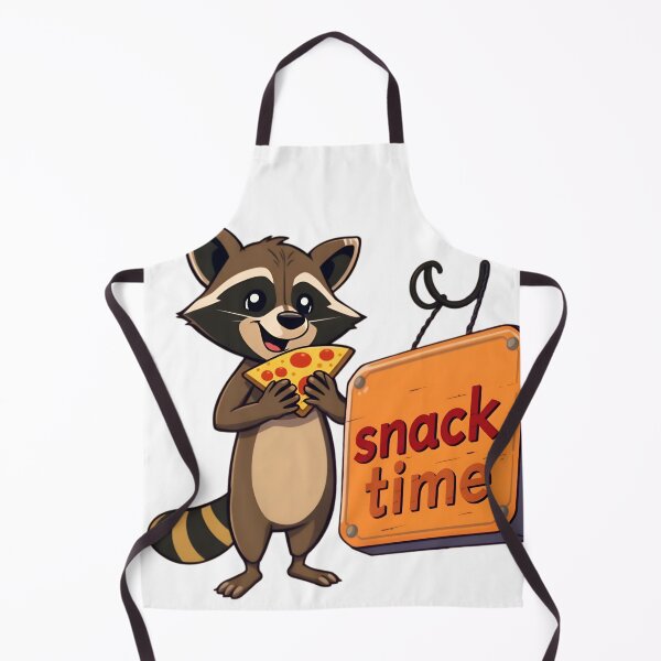 Item preview, Funny Raccoon Eating Pizza Snack Time designed and sold by LowBattery Social Club.