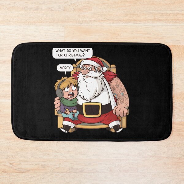 Item preview, Funny Sarcastic Santa Ask Your Mom If I'm Real Christmas Meme Humor designed and sold by DrawHandArt.