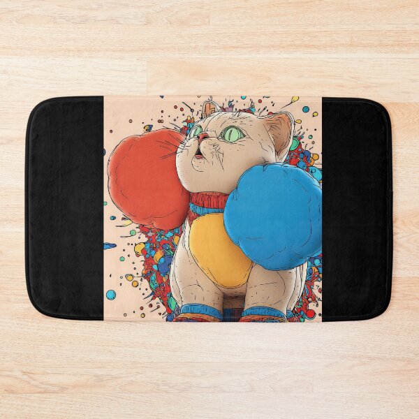 Item preview, Cute Comic Kitten with Speech Bubble Illustration designed and sold by Grafititee.