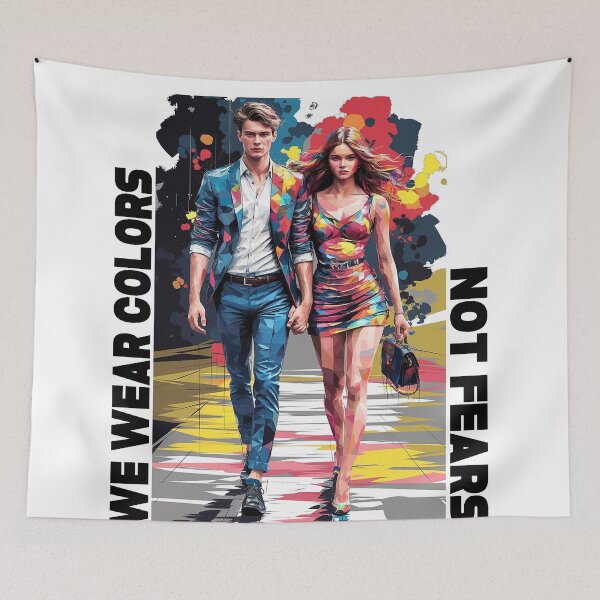 Item preview, We wear colors - not fears designed and sold by Concept-Hub.