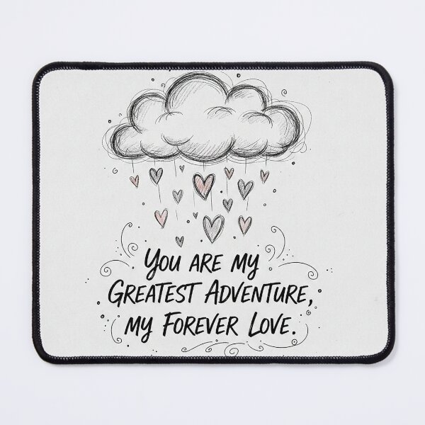 Item preview, Rain of Infinite Love: Sketch of a Cloud with Hearts designed and sold by VisualRotaStudio .