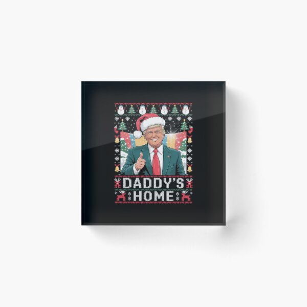 Item preview, Daddy's Home Trump Ugly Christmas Sweater Xmas Pajamas designed and sold by AquaKiev.