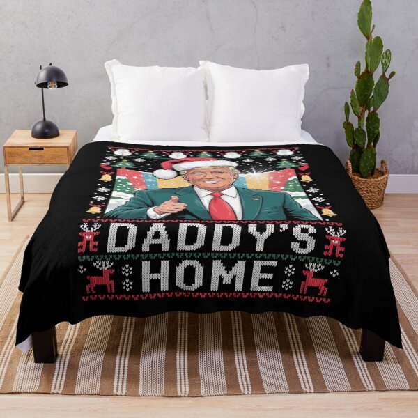 Item preview, Daddy's Home Trump Ugly Christmas Sweater Xmas Pajamas  designed and sold by AquaKiev.