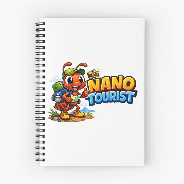 Item preview, Nano Tourist Cartoon Design with Ant Explorer, Map, and Outdoor Adventure Elements designed and sold by SplashTastic.