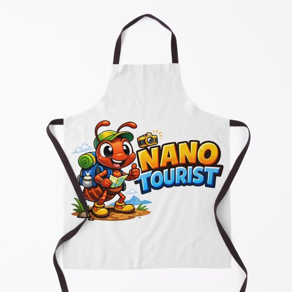 Item preview, Nano Tourist Cartoon Design with Ant Explorer, Map, and Outdoor Adventure Elements designed and sold by SplashTastic.