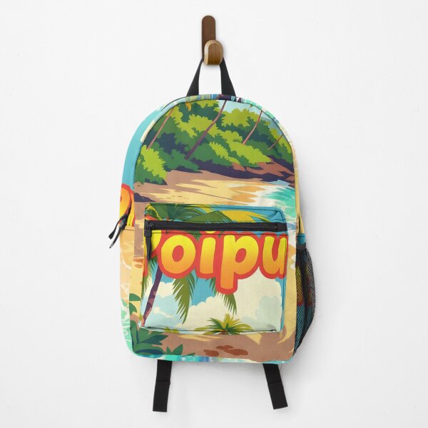 Item preview, Poipu Beach, Kauai, Hawaii: Vintage-Style Painterly Travel Poster designed and sold by LSVart.