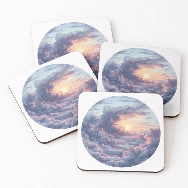 Item preview, Dreamy Pastel Sunset Above the Clouds designed and sold by Artcurrents.