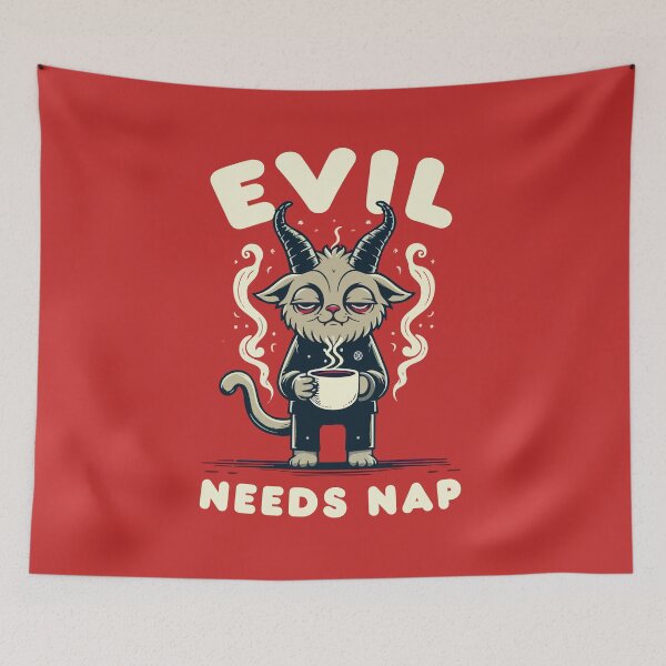 Item preview, Evil Needs Nap designed and sold by Scaryzz.