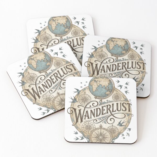 Item preview, Decorative Wanderlust Vintage Travel T-Shirt designed and sold by Everyday Epics.