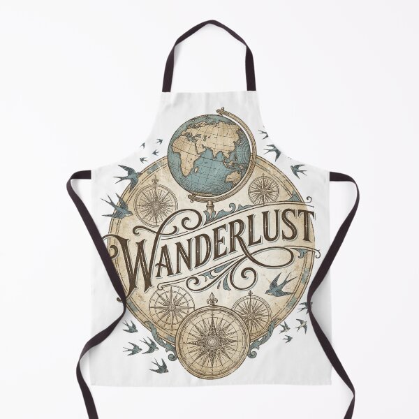 Item preview, Decorative Wanderlust Vintage Travel T-Shirt designed and sold by Everyday Epics.