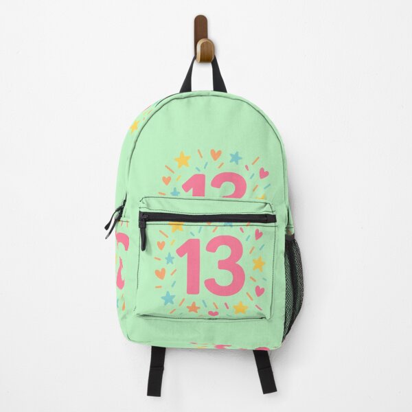 Item preview, "13" lucky colorful number designed and sold by Moonshroomarts.