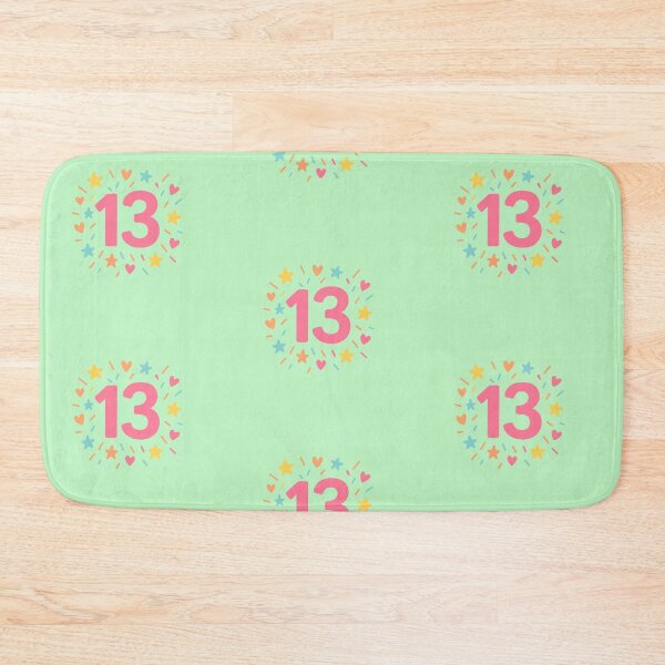 Item preview, "13" lucky colorful number designed and sold by Moonshroomarts.