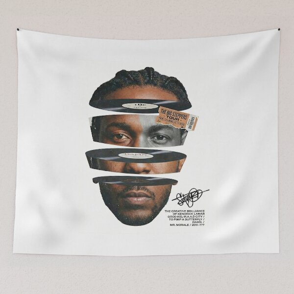 Item preview, Kendrick Lamar - Deconstructed Vinyl Head Portrait designed and sold by STR Posters.