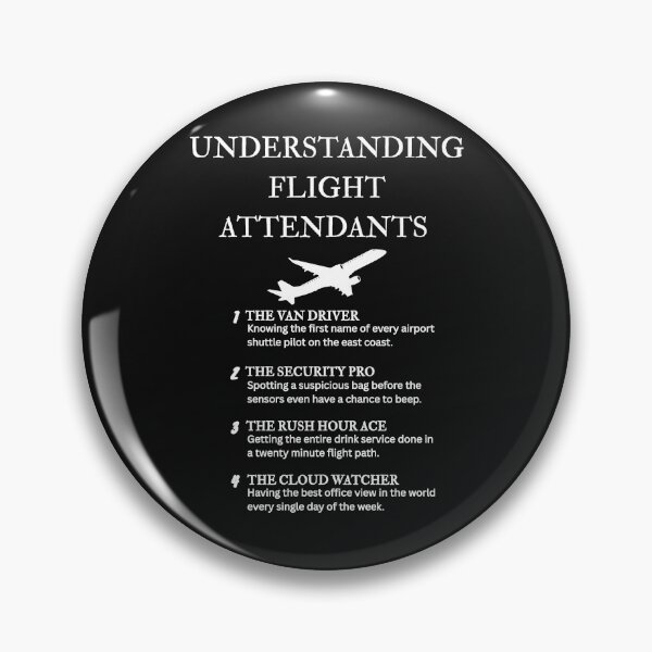 Item preview, Jet Lag Champ Flight Attendant Aesthetic Art – Black designed and sold by PsyFlow35.