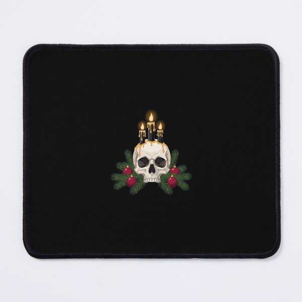 Item preview, Gothic Christmas Candle Skull | Dark Holiday Altar Sticker designed and sold by Gothic Han.
