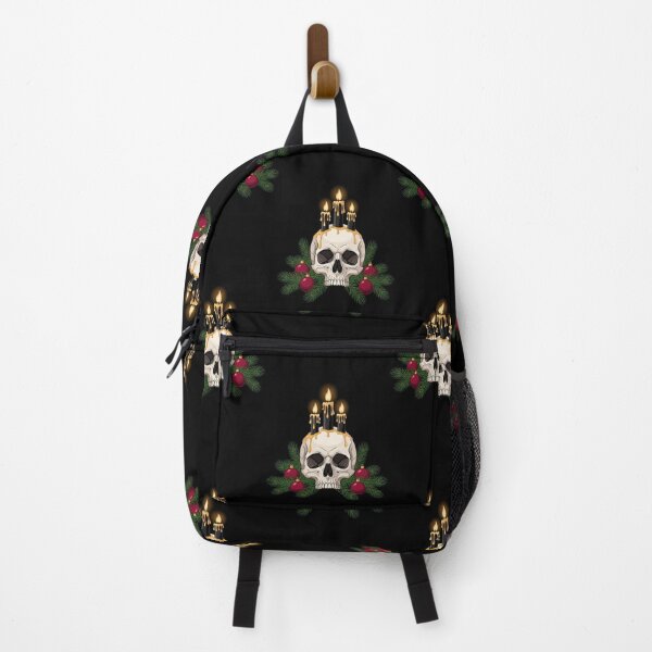 Item preview, Gothic Christmas Candle Skull | Dark Holiday Altar Sticker designed and sold by Gothic Han.