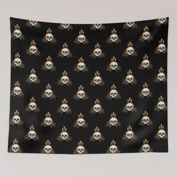 Item preview, Gothic Christmas Candle Skull | Dark Holiday Altar Sticker designed and sold by Gothic Han.