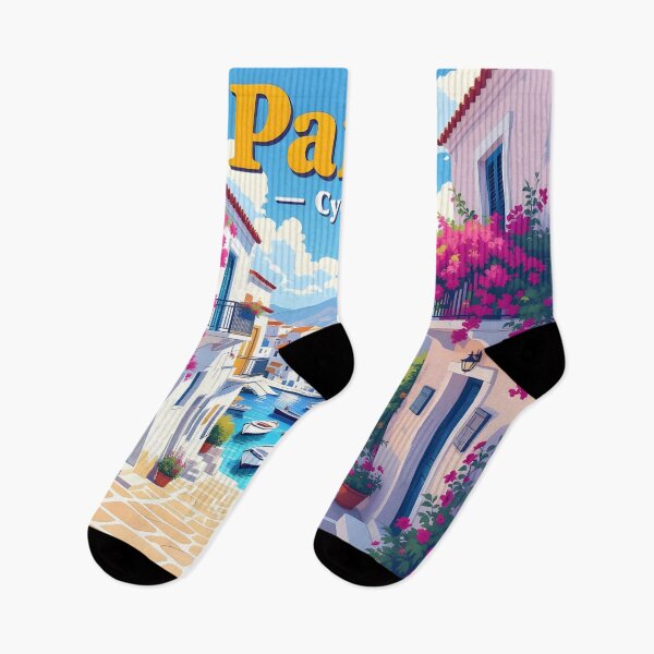 Item preview, Paros, Cyclades, Greece: Vintage-Style Painterly Travel Poster designed and sold by LSVart.