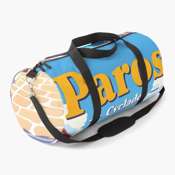 Item preview, Paros, Cyclades, Greece: Vintage-Style Painterly Travel Poster designed and sold by LSVart.