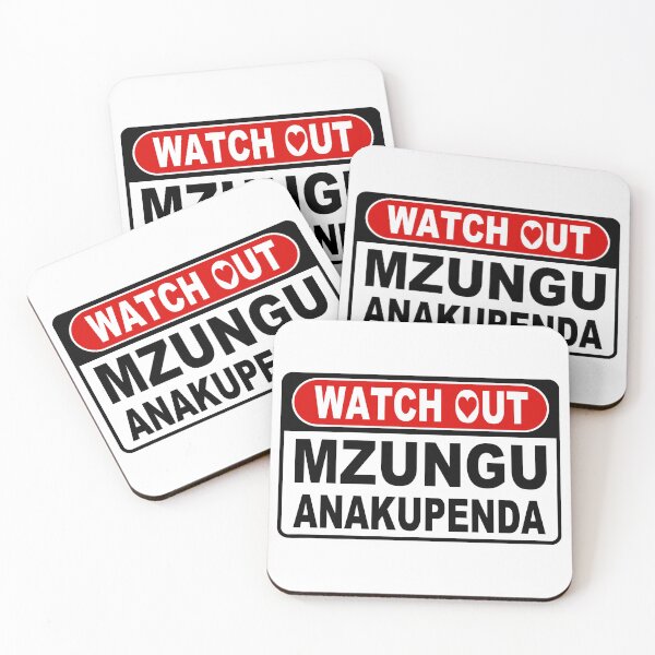 Item preview, Watch Out; Mzungu Loves You; Swahili designed and sold by StickerApe.