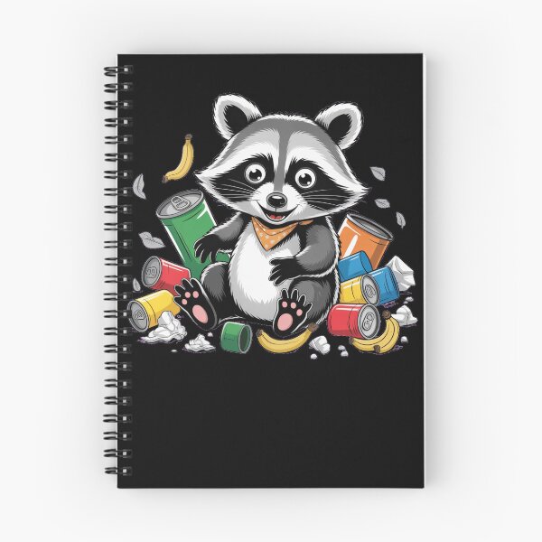 Item preview, Trashed Panda Drunk Raccoon Illustration designed and sold by StaticMood.