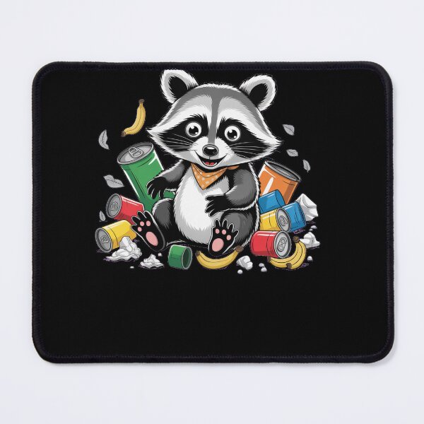Item preview, Trashed Panda Drunk Raccoon Illustration designed and sold by StaticMood.