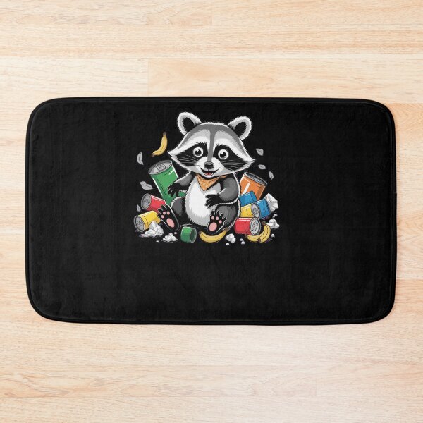 Item preview, Trashed Panda Drunk Raccoon Illustration designed and sold by StaticMood.