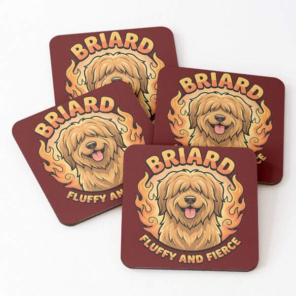 Item preview, Briard fluffy and fierce proud dog portrait beautiful design designed and sold by ZuToMi.