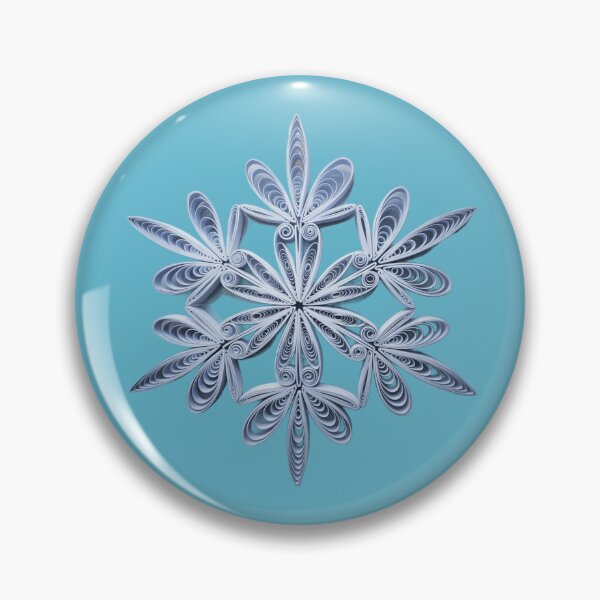 Item preview, Blue snowflake ,quilling style. designed and sold by elegantpaterns.