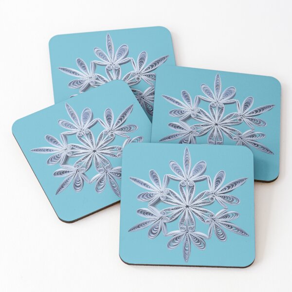 Item preview, Blue snowflake ,quilling style. designed and sold by elegantpaterns.