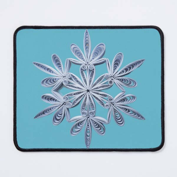 Item preview, Blue snowflake ,quilling style. designed and sold by elegantpaterns.