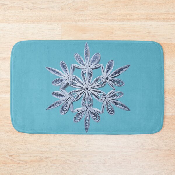 Item preview, Blue snowflake ,quilling style. designed and sold by elegantpaterns.