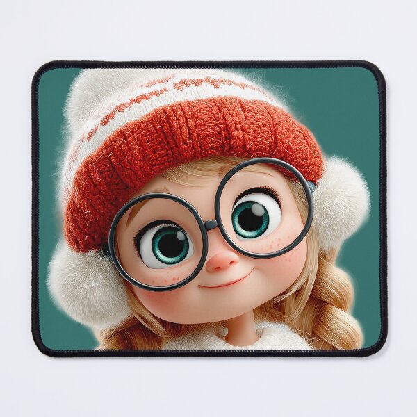 Item preview, Kimberly the Cozy Christmas Girl Barefoot designed and sold by alessionastro.