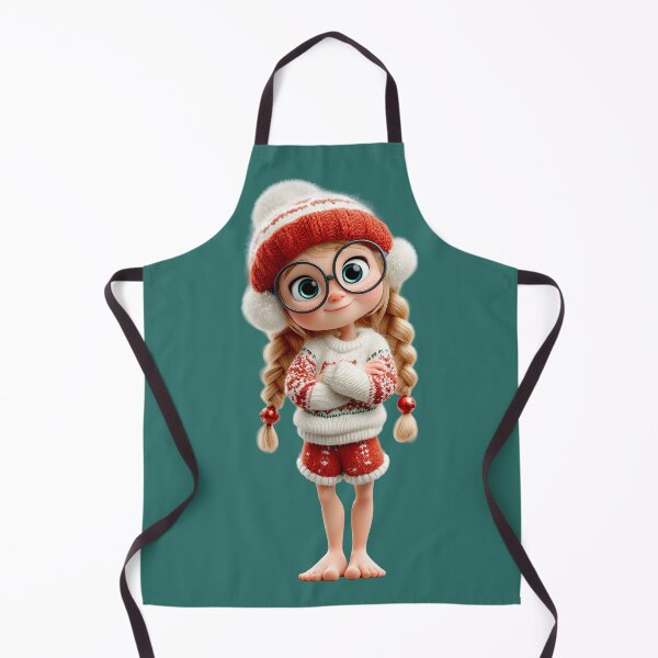 Item preview, Kimberly the Cozy Christmas Girl Barefoot designed and sold by alessionastro.
