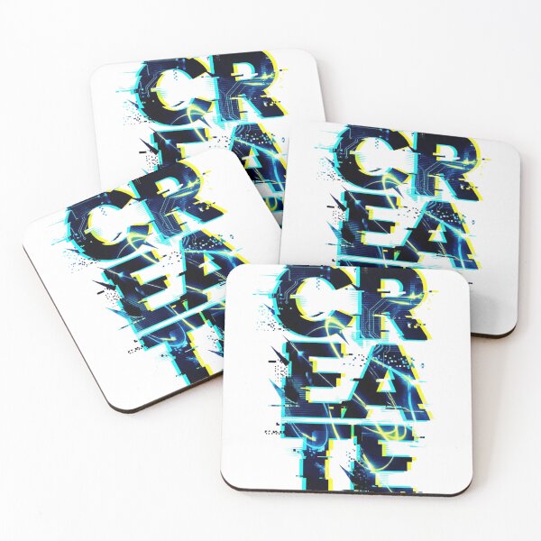 Item preview, Glitch Create Futuristic Typography T-Shirt designed and sold by Everyday Epics.
