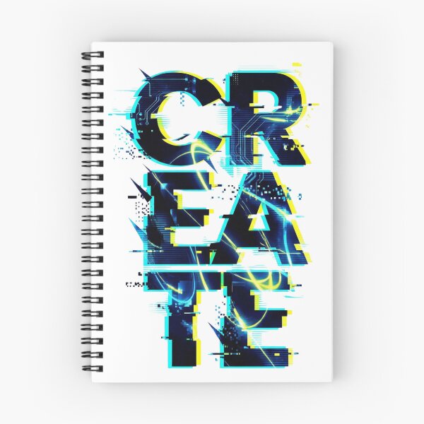 Item preview, Glitch Create Futuristic Typography T-Shirt designed and sold by Everyday Epics.