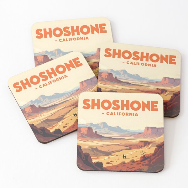 Item preview, Shoshone, California, USA: Vintage-Style Painterly Travel Poster designed and sold by LSVart.