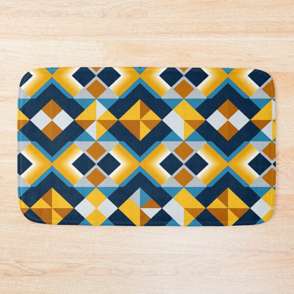 Item preview, Colorful Tessellation Geometric Pattern 4 | Square Abstract Shapes - One Year Anniversary Gifts designed and sold by RoyalStarsPatts.
