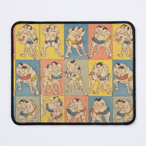 Item preview, Vintage, sumo techniques Ukiyoe by Yoshikazu Utagawa, Japanese art, woodblock, Wall art,Puzzle, Sumo wrestler, designed and sold by VintageJapan for Japanese woodblock, Ukiyoe, Retro art and more.