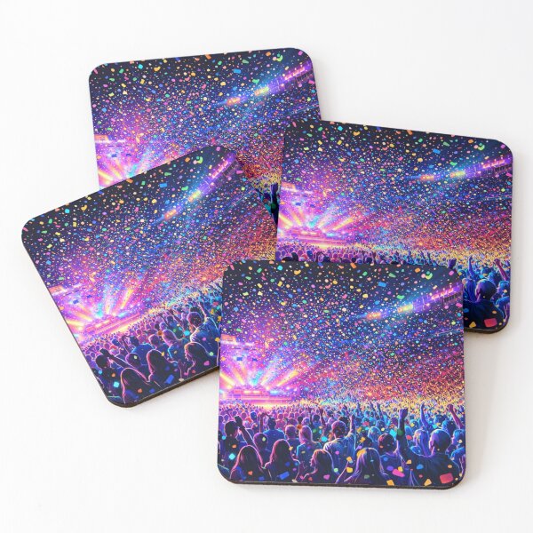 Item preview, Color Explosion Concert Crowd Illustration designed and sold by Maverickystore.